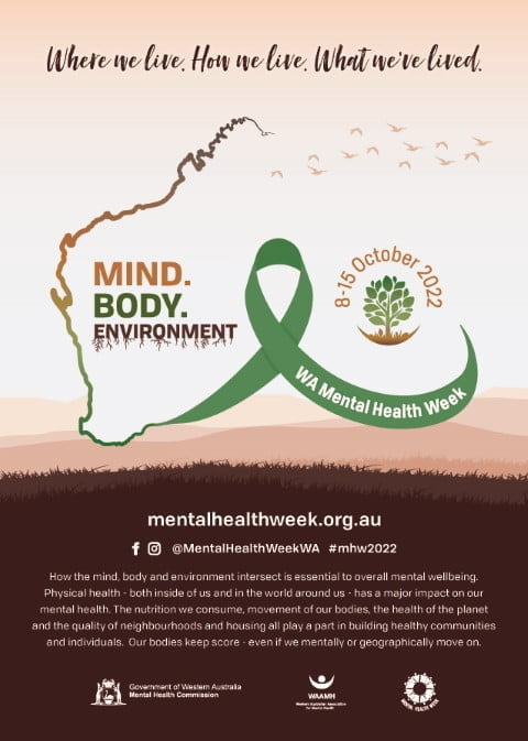 Mental Health Week WA 2022 poster