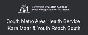 WA Gov. South Metro Area Mental Health Service logo, Kaira Maar & Youth Reach South logo